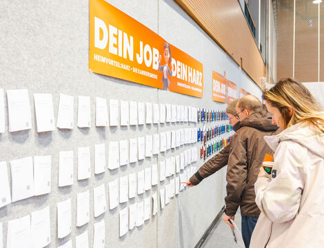 Heimvorteil:Harz Karrieremesse Jobwall