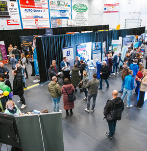 Ansicht der Messe von oben