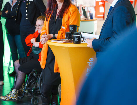 Heimvorteil:Harz Karrieremesse Begrüßung Katy Löwe und Thomas Balcerowski