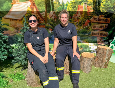 Kurze Pause im Harzwald