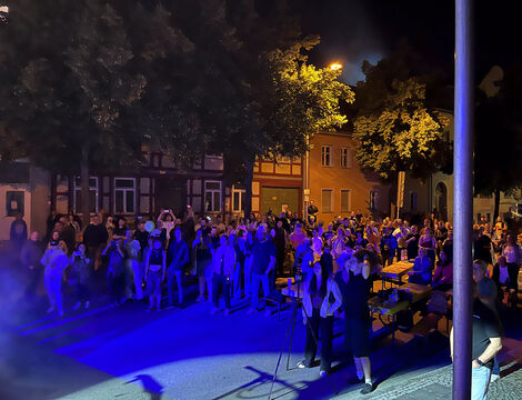 Party vor der Harzbühne